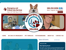 Tablet Screenshot of animalervolusia.com